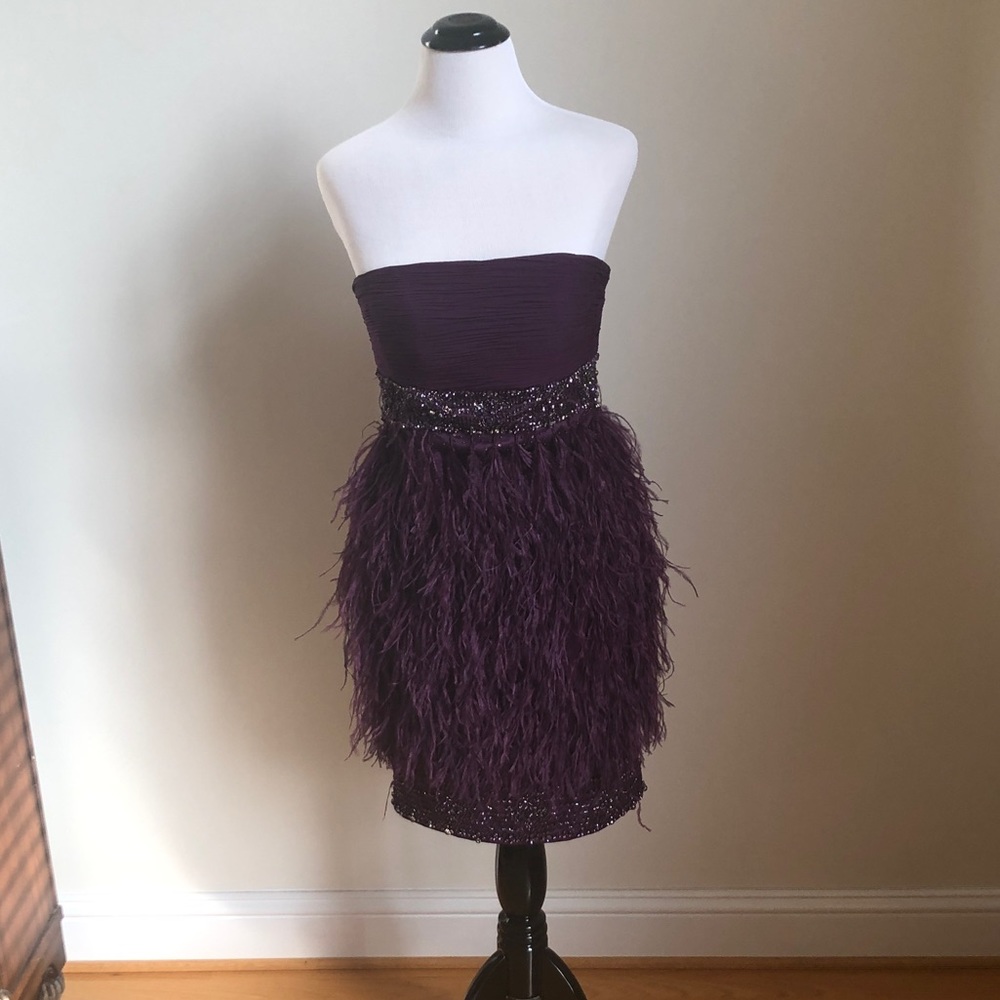 Sue Wong purple mini dress